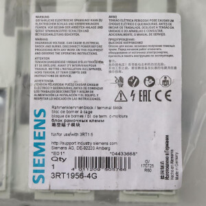 Siemens Rahmenklemme 3RT1956-4G OVP