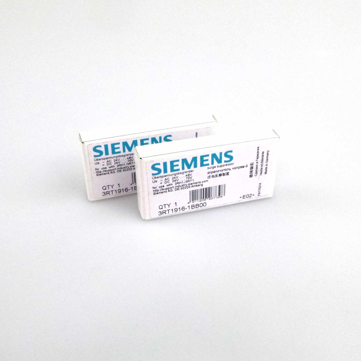 Siemens Diodenkombination Varistor 3RT1916-1BB00 (2Stk) OVP