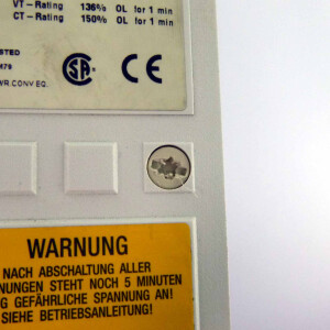 Siemens SIMOVERT VC KOMPAKTGERAET 6SE7016-1TA20 GEB