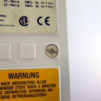 Siemens SIMOVERT VC KOMPAKTGERAET 6SE7016-1TA20 GEB