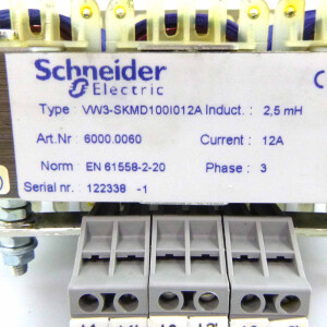 Schneider Electric Motordrossel VW3-SKMD100l012A 2.5mH 12A OVP