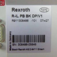 Rexroth PROFIBUS-Buskoppler R-IL PB BK DP/V1 MNR: R911308486 OVP