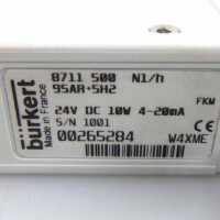 bürkert Massendurchflussregler 8711-500 N1/h 95AR-5H2 00265284 24VDC NOV