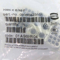 Harting Buchseneinsatz HAN K 6/36-F 09380423101 OVP