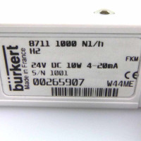bürkert Massendurchflussregler 8711-1000 N1/h H2 00265907 24VDC NOV