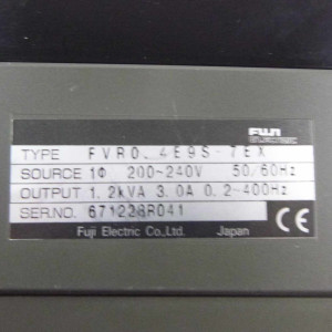Fuji Electric Frequenzumrichter FVR0-4E9S-7EX 0,4kW GEB
