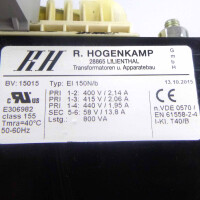 Hogenkamp Transformator EI 150N/b 400V/2.14A GEB