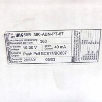IMG Drehimpulsgeber 58B-360-ABN-PT-67 10-30V 40mA OVP