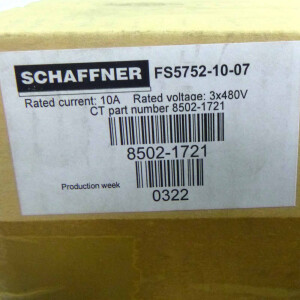 Schaffner Netzfilter FS5752-10-07 OVP