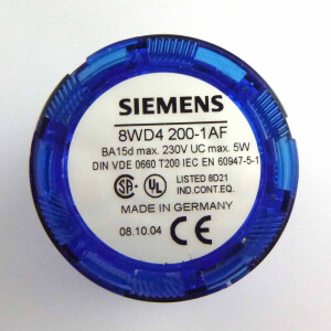 Siemens Dauerlichtelement Blau 8WD4 200-1AF OVP