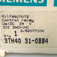 Siemens Hilfsschütz 3TH4031-0BB4 OVP