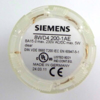 Siemens Dauerlichtelement Klar 8WD4 200-1AE OVP
