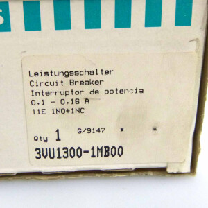 Siemens Leistungsschalter 3VU1300-1MB00 25A OVP