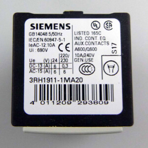 Siemens Leistungsschalter 3RH1911-1MA20 OVP