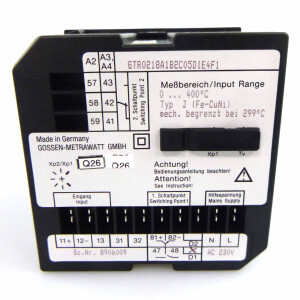 Gossen Metrawatt Temperaturregler GTR0218A1B2C05D1E4F1 NOV
