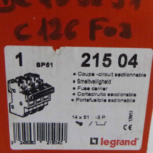 Legrand Sicherungshalter 21 504 OVP