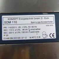 Konzept Energietechnik Spannungs-Konstanthalter SDM 110 110/220V GEB