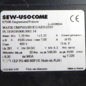 SEW Servo-Getriebemotor WAF20 CMP50S/BP/KY/AK0H/SB1 GEB