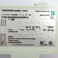 EUROTHERM Thyristorschalter TE10S/25/240V/LGC/FRA/PLF/-/00 GEB