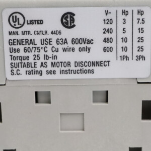 Allen Bradley Trennschalter 194E-E63-1753 OVP