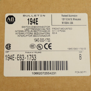 Allen Bradley Trennschalter 194E-E63-1753 OVP