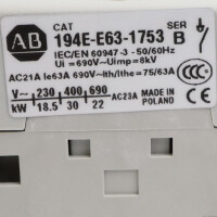 Allen Bradley Trennschalter 194E-E63-1753 OVP