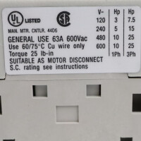 Allen Bradley Trennschalter 194E-E63-1753 OVP