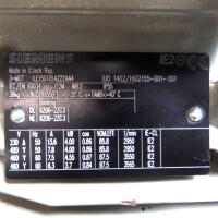Siemens Niederspannungsmotor 1LE1501-1BA22-2AA4 GEB