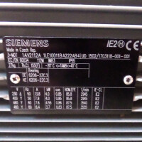 Siemens Niederspannungsmotor 1LE1001-1BA22-2AB4 GEB