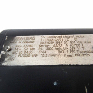 Siemens AC-VSA-Motor 1FT5066-0AF71-1 #K2 GEB