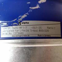 alpha Planetengetriebe SP 140S-MF1-7-0G1-2S Ratio=7 NOV