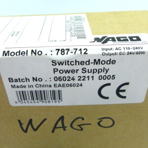 WAGO Netzteil 787-712 24VDC 60W SIE
