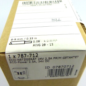 WAGO Netzteil 787-712 24VDC 60W SIE