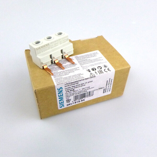 Siemens 3-Phasen-Einspeiseklemme 3RV1915-5A (10Stk) OVP
