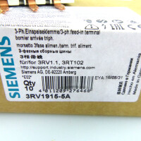 Siemens 3-Phasen-Einspeiseklemme 3RV1915-5A (10Stk) OVP