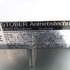 Stöber Getriebemotor ES42 1438539/000/000-010/1 2.15/1.78Nm GEB