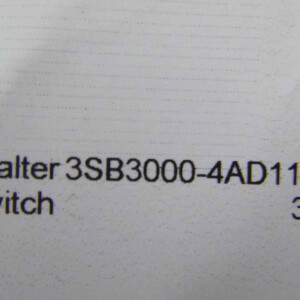 Siemens Schluesselschalter Ronis 3SB3000-4AD11 NOV