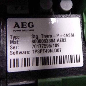 Advanced Energy Thyristor-Leistungssteller THYRO-P 1P 500-170 H-ASM GEB