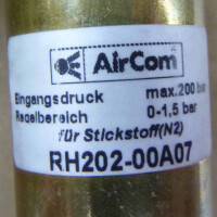 AirCom Druckregler für Stickstoff (N2) RH202-00A07 0-1,5bar OVP