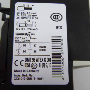 Siemens Überlastrelais 3RU1116-1CB0 GEB