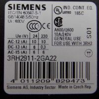 Siemens Hilfsschalterblock 3RH2911-2GA22 OVP