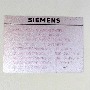 Simodrive 611 VSA Modul 20/40A 6SC6112-0AA00 #K3 GEB