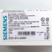 Siemens Leuchtdrucktaster 3SB3 645-0AA61 OVP