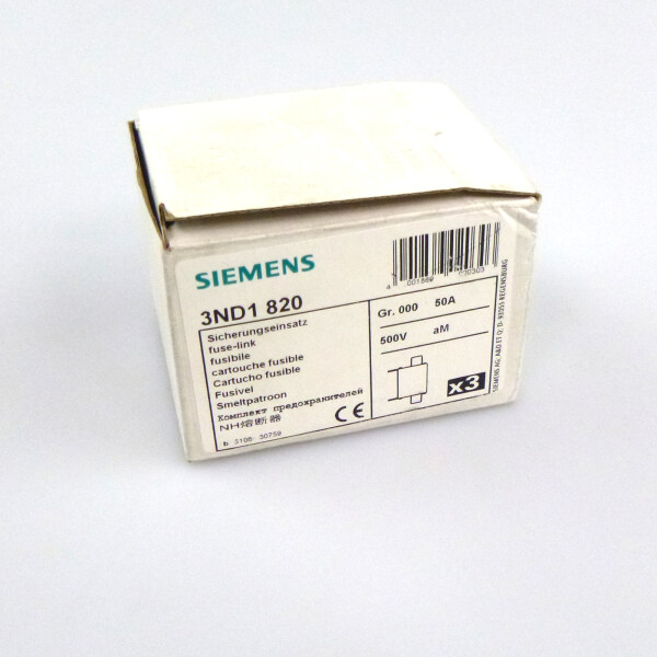 Siemens  NH-Sicherungseinsatz 3ND1820 (3Stk) OVP