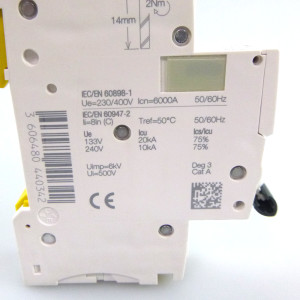 Schneider Electric Miniatur-Leitungsschalter A9F04110 iC60N C10A GEB