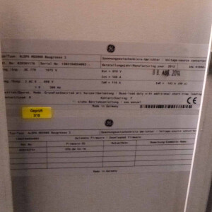 General Electric Umrichter ALSPA MD2000 029301176 BGR 3 GEB