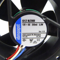 ebm-papst Lüfter 612 N/2HH 12V DC GEB