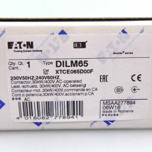Eaton Leistungsschütz DILM65 277894 230V 50Hz/240V 60Hz OVP