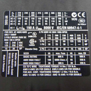 Eaton Leistungsschütz DILMC150 XTCEC150G 24-27VDC NOV