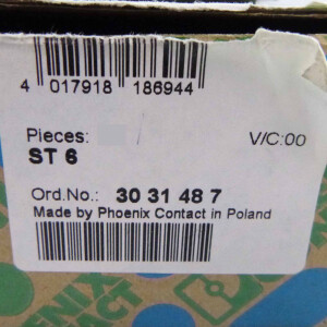 Phoenix Contact Durchgangsklemme ST 6 3031487 (30Stk.) OVP